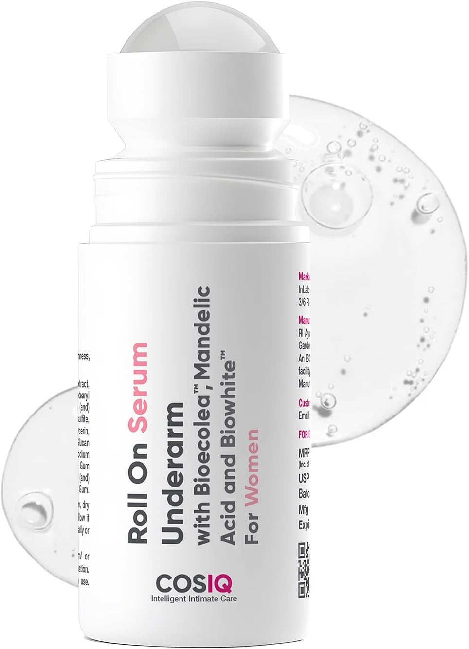Brightening Underarm Roll On Serum for Women | With Bioecolea, Mandelic Acid and Bio White | Prevents Body Odour, Brightens Skin & Exfoliates Underarms | Long Lasting deodorant roll on with