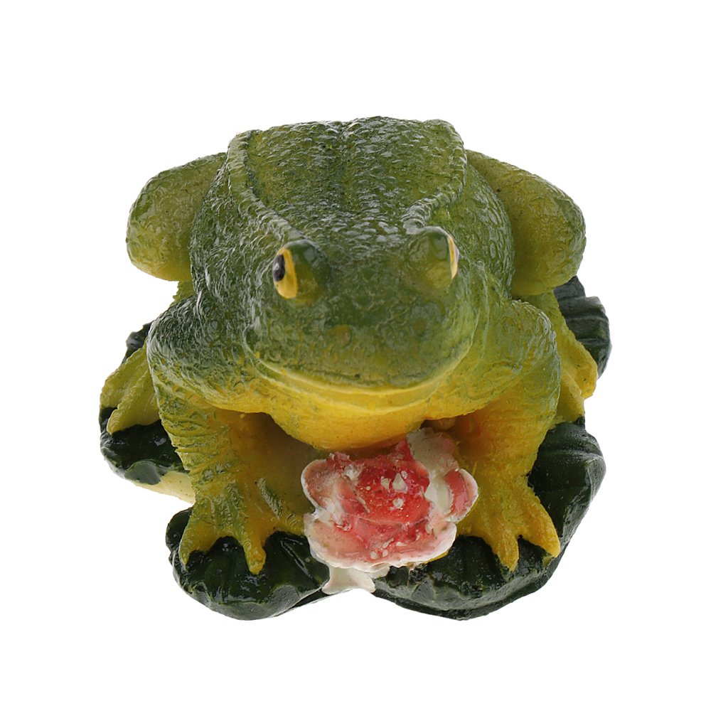 YANGMEI Kaffeefrosch Gartenfigur – 10,2 Cm, Aus Wetterfestem Harz, Süße Dekoration Für Terrasse & Garten