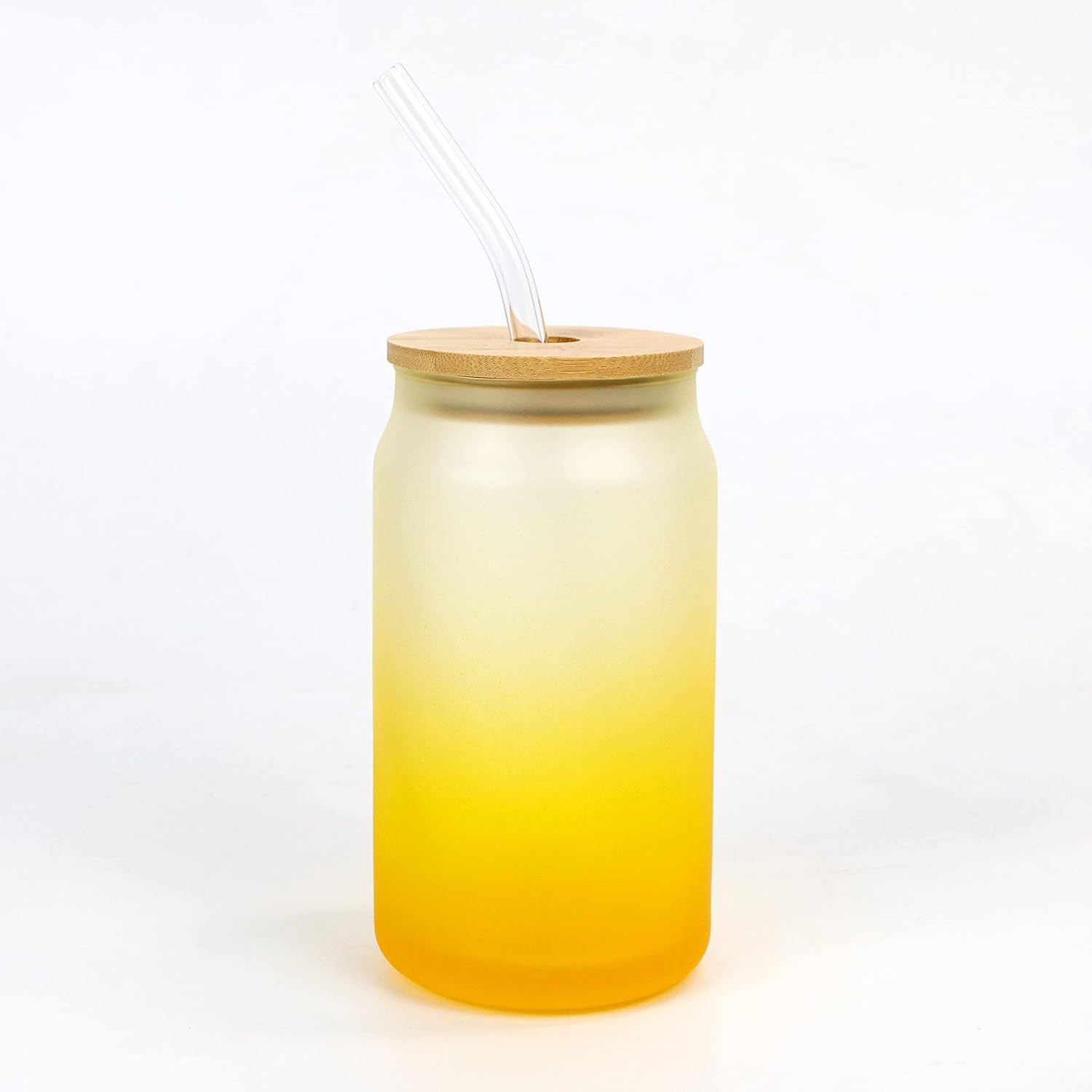 48pcs Sublimation Blanks Beer Glass 16oz Blank Frosted Gradient Glass Wide Mouth Jar Tumbler Cups Mugs for Heat Press Transfer With Lid And Straw (Rose Red) : Arts, Crafts & Sewing