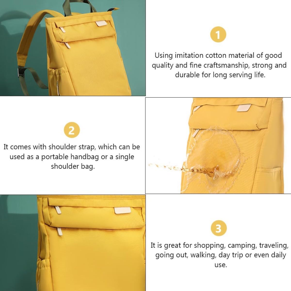 VICASKY Wickelrucksack Organizer für Multifunktionaler Babypflegerucksack mit Großem Fassungsvermögen für Windeln Spielzeug Babyflaschen Beißringe und Trinkflaschen Einfacher Befestigung