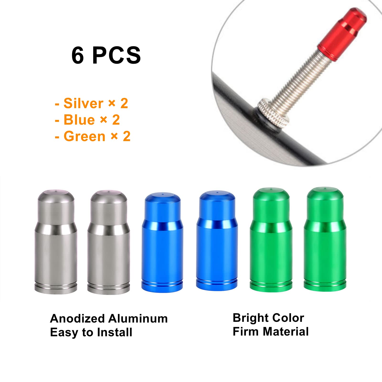 Cappucci Antipolvere Cappucci Per Valvole Pneumatici Bici - Set Da 40 Pezzi In Lega Di Alluminio, 10 Colori, Antipolvere Tappi Valvole In Alluminio