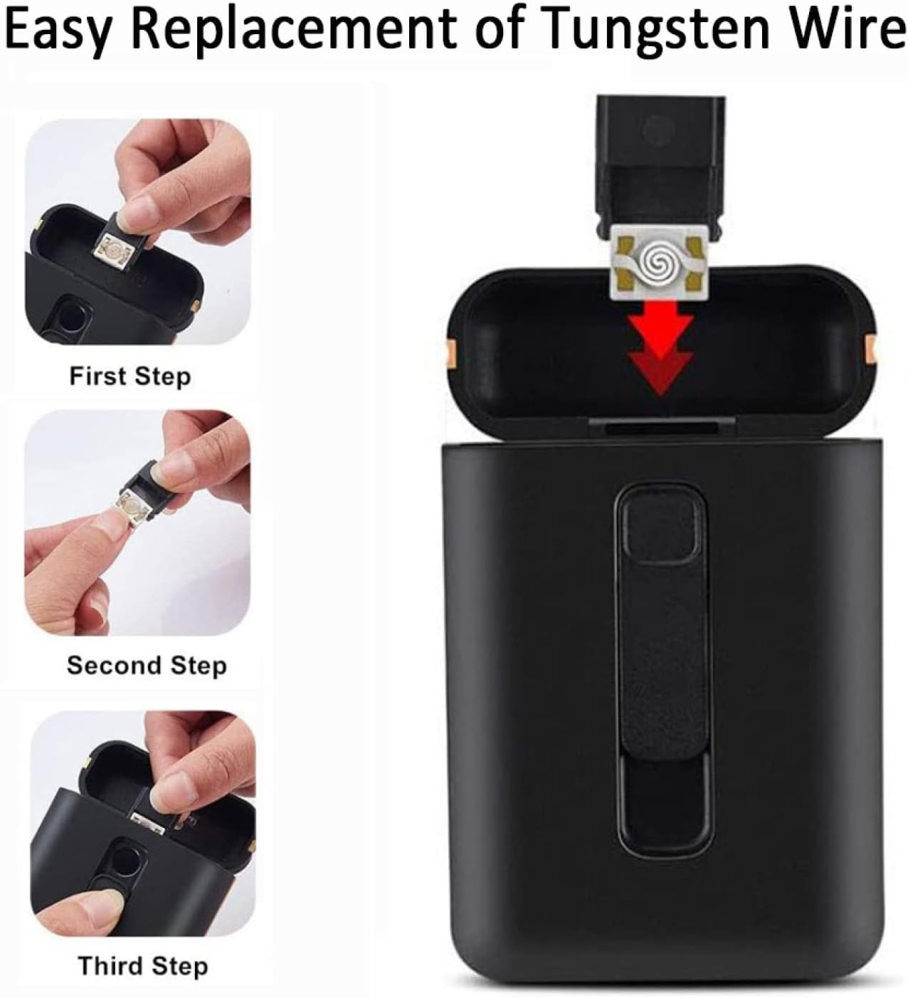 巻きタバコ ケース 使用便利 美観 実用 USB充電式トケース、 喫煙者 ビジネスWhite