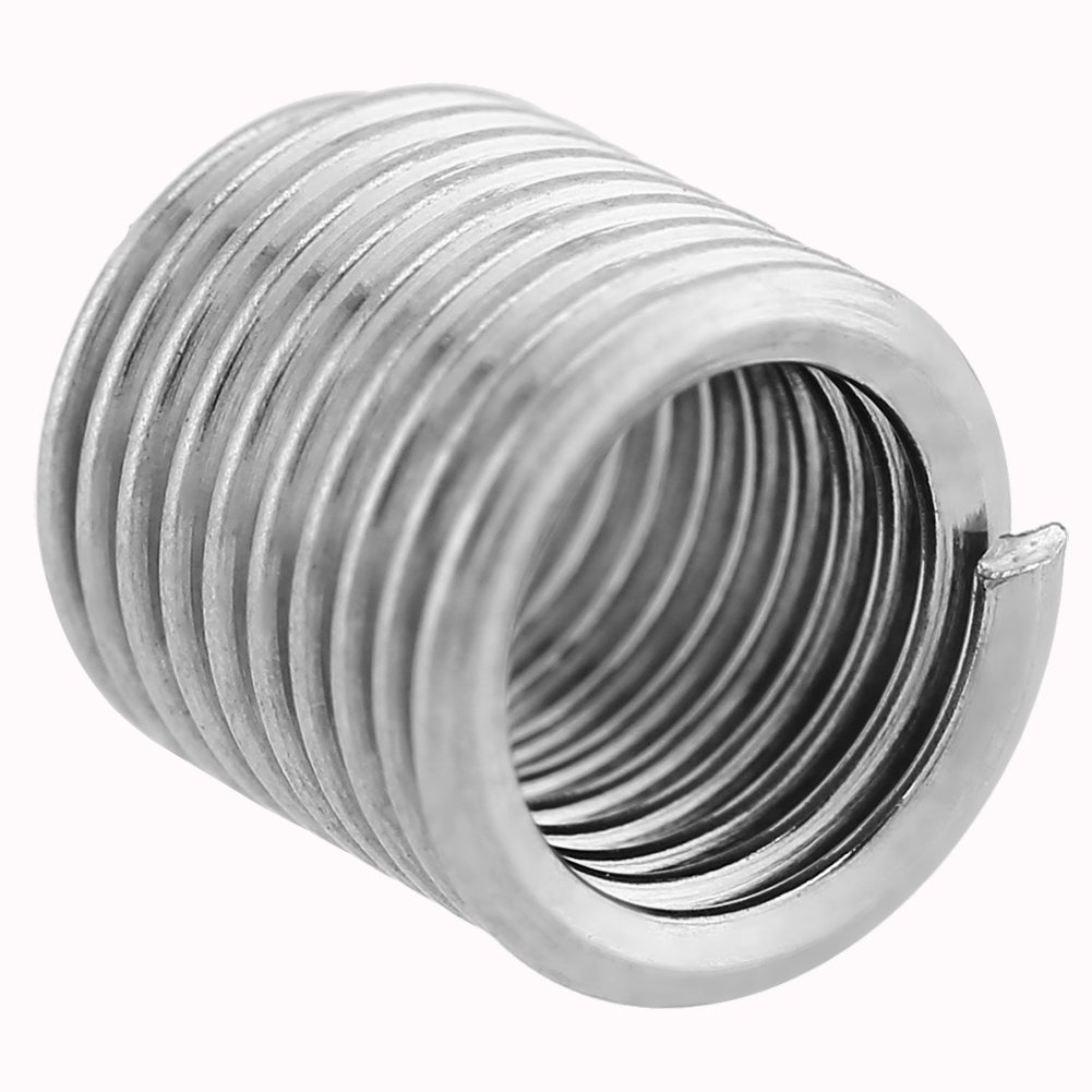 Set di 100 Inserti Filettati in Acciaio Inox 304, M5 x 0,8 x 2D, per Riparazione Filettatura