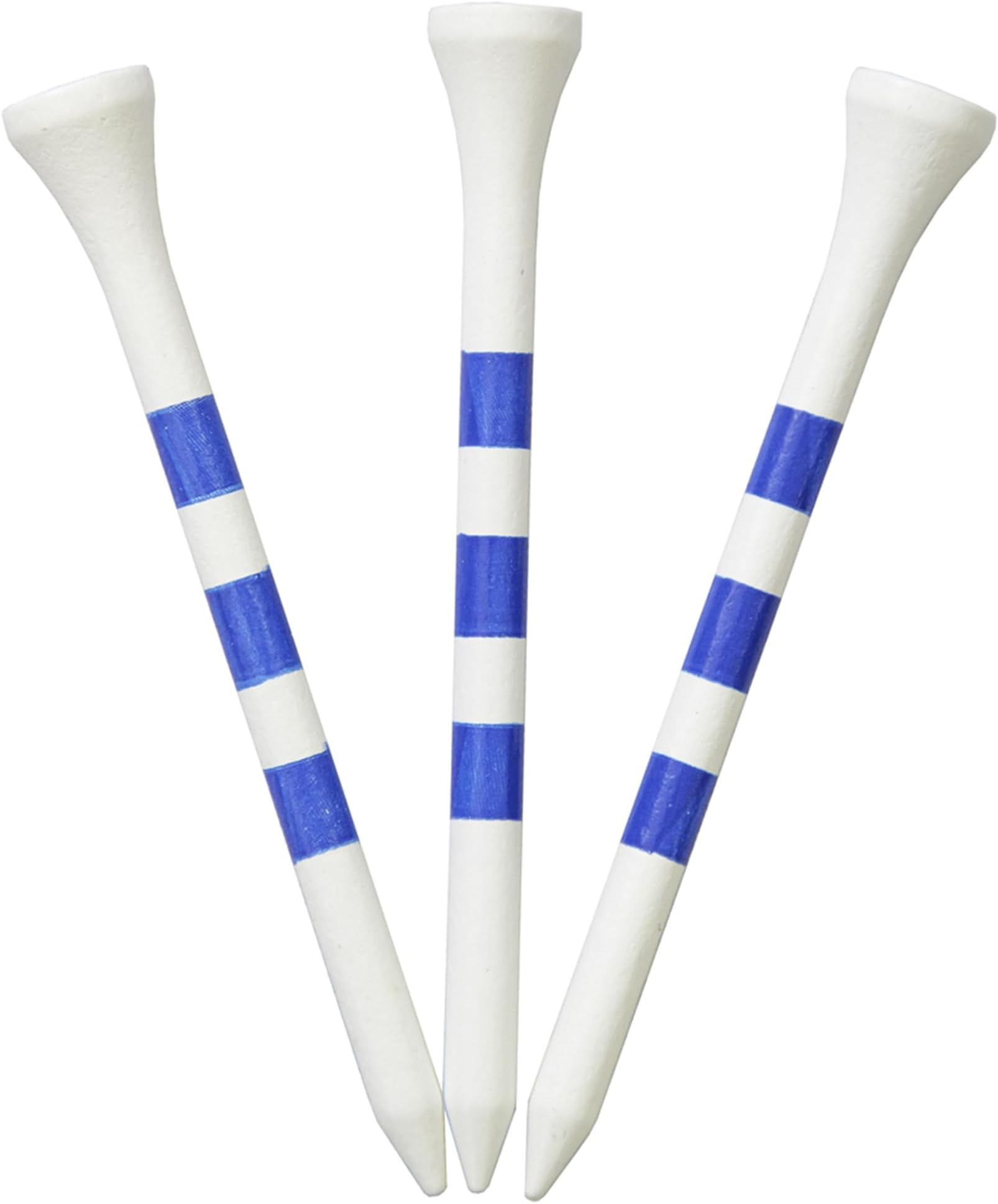 True Hite Wooden Golf Tees 83mm (20Pcs), Blue/White