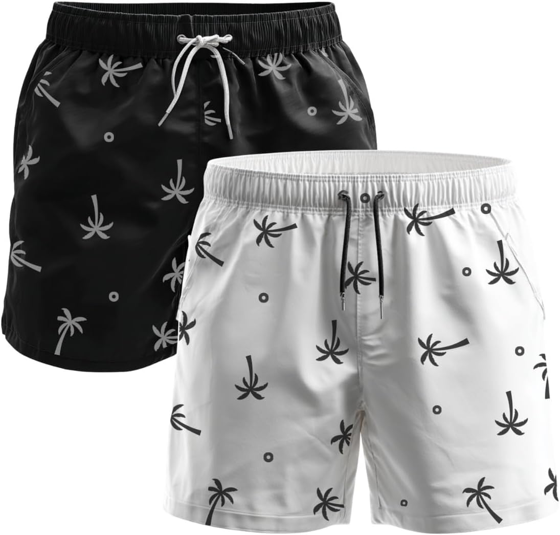 Kit Com 2 Bermuda Praia Masculina Tecido Leve Secagem Rápida