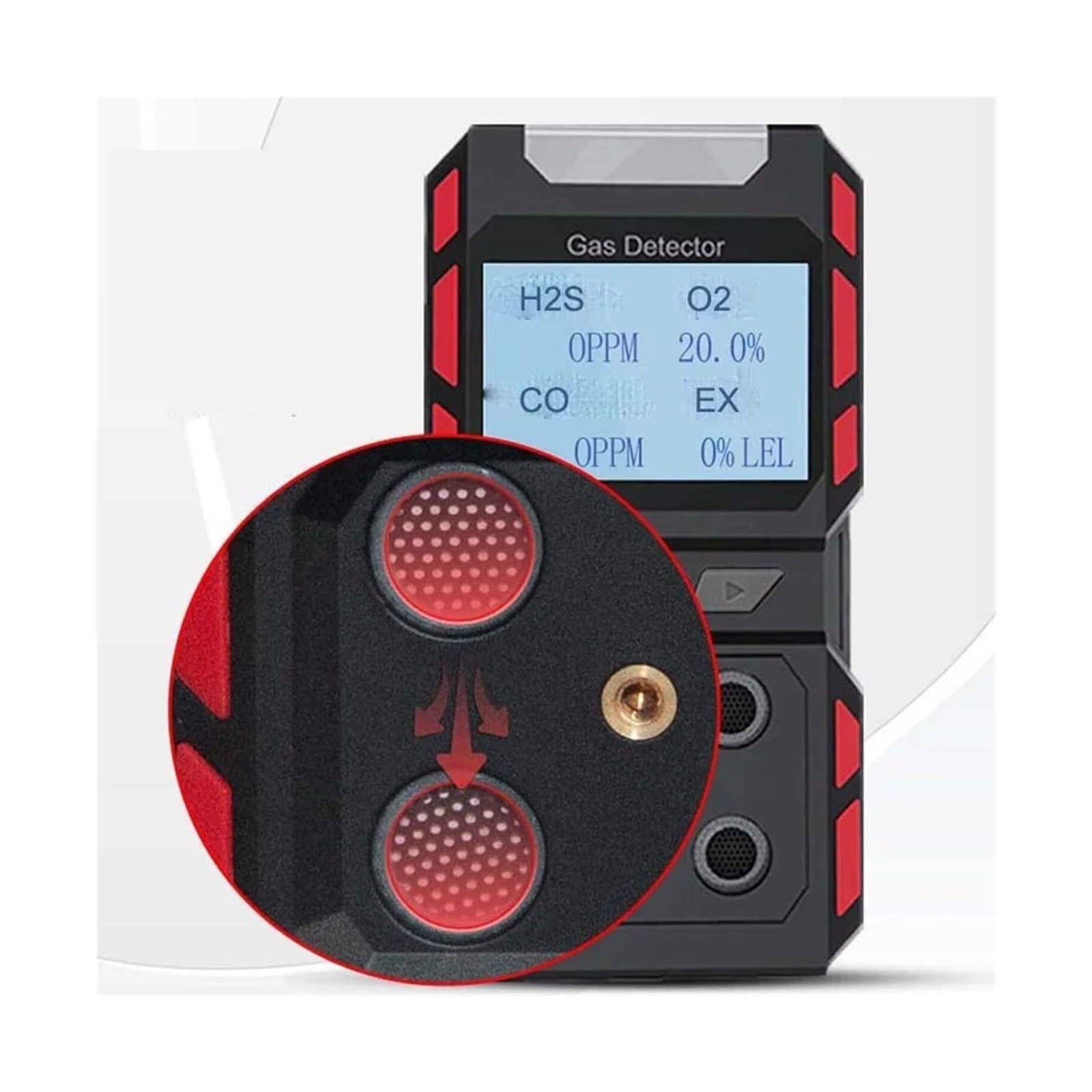 monitor di co2, Analizzatore Di Tester Portatile Per Rilevatori Gas Infiammabili, Display LCD Ricaricabile, Luce Sonora E Scosse Per Il Lavoro La Casa per casa, ufficio, auto