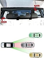 Vista 3 de iJDMTOY ajuste universal JDM 300mm 12" amplia curva espejo retrovisor de clip para auto, SUV, van, o camión, etc