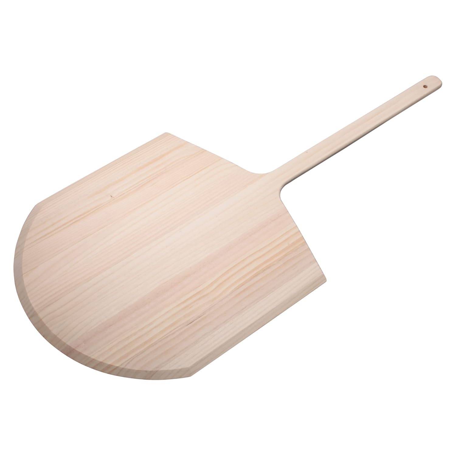 Winco 20" x 20" x 42" Wooden Pizza Peel With 42" Handle