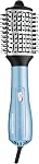 BaBylissPRO Nano Titanium Oval Ionic Hot Air Styler Blow out Hair Dryer Brush with Boar and Nylon Bristles