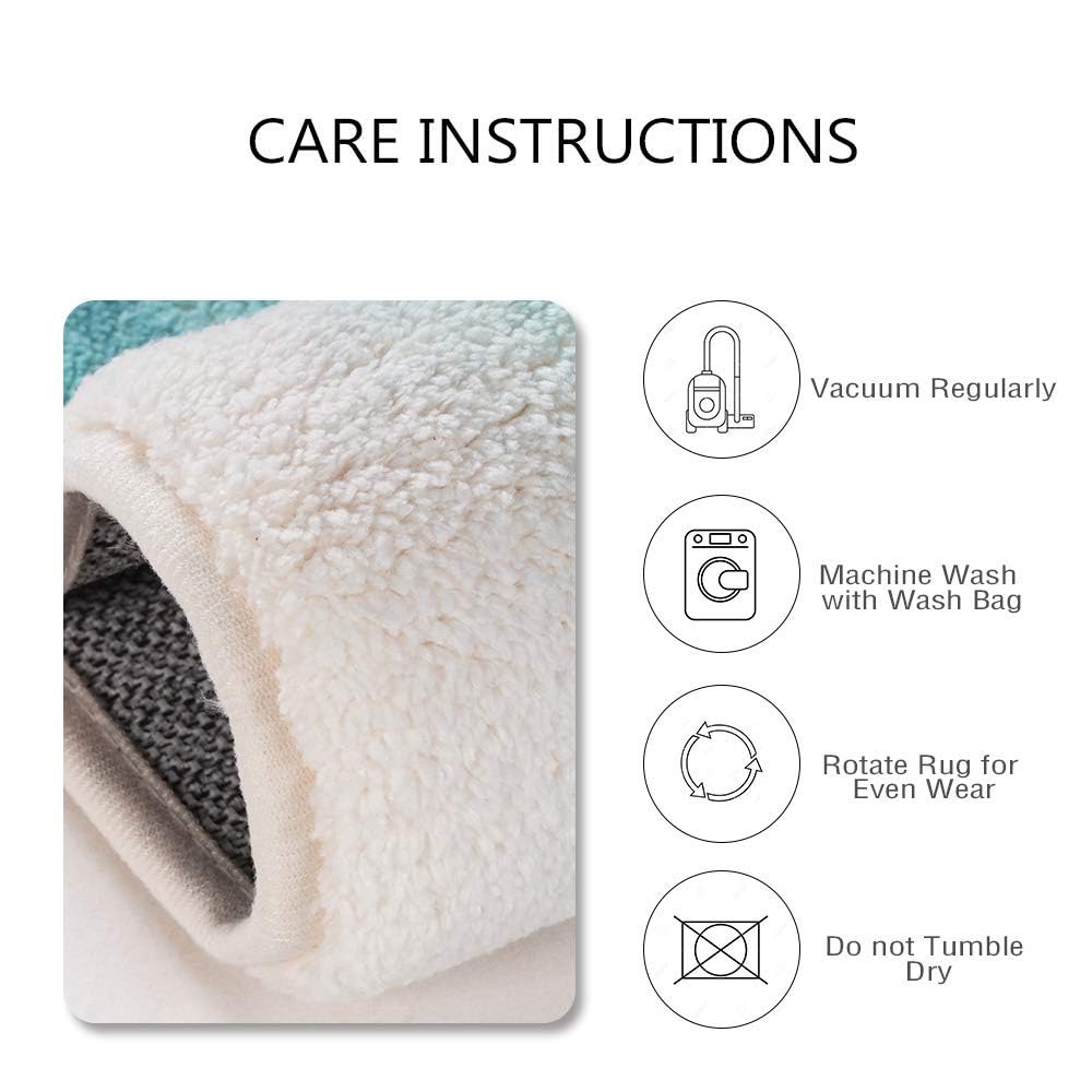AMPLIN Luxury Bath Mat,Anti-Slip Large Bath Mat | Bathing Room Rug Quick Drying Mat Bathroom Water-Absorbing Quick-Drying Floor Mat Non-Slip Carpet Soft Cushion Bathtub Floor Mat || 120 x 80 cm 2