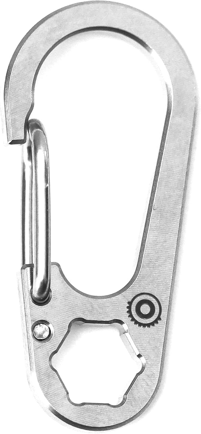 Driver Clip Mini Titanium Carabiner, Small Titanium