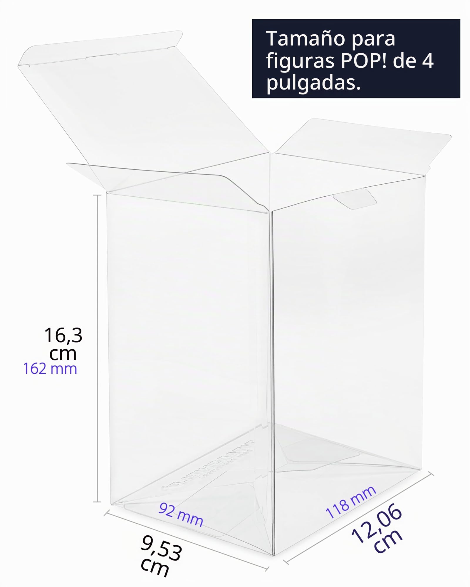 TitanShield Funda protectora de 0.5 mm compatible con Funko - Figuras de vinilo Pop de 4 pulgadas (paquete de 8)