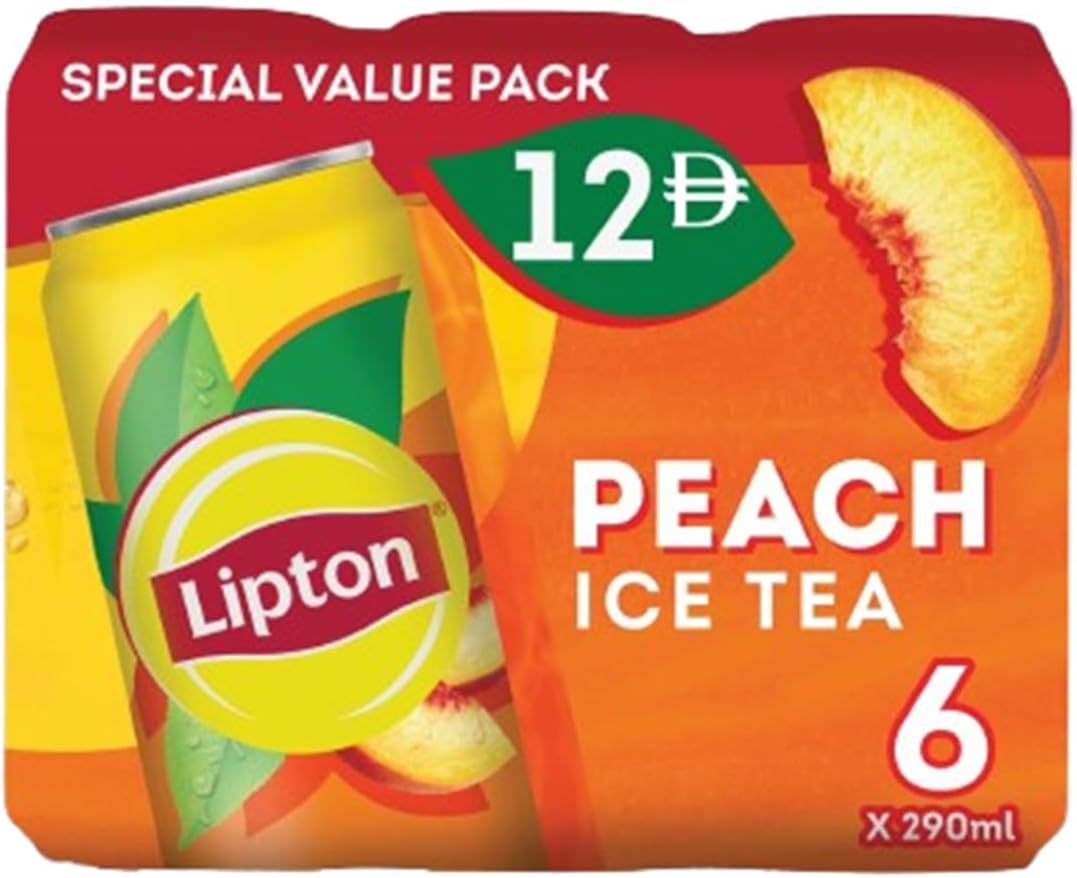 Lipton Ice Tea Peach Can 290ml x 6