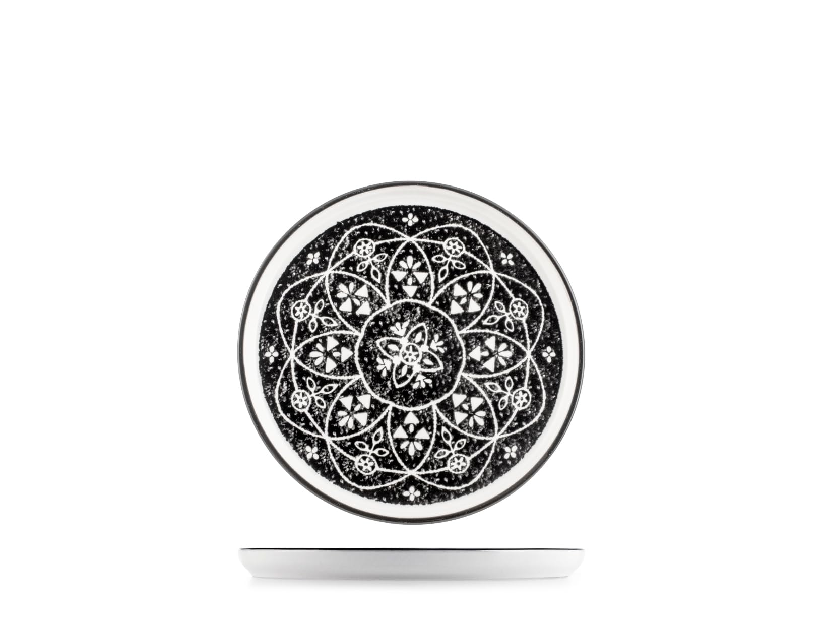 H&h 6-częściowy zestaw porcelanowych talerzy Mirage z krawędzią 15,5 cm