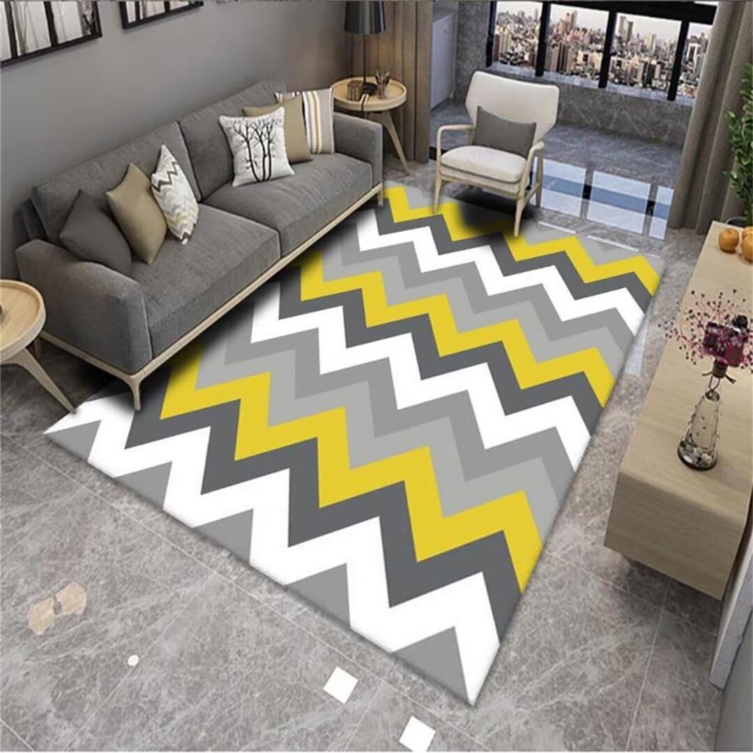 Accessoires de chambre moquette jaune 200x300cm pour éviter les glissades et isoler le sol