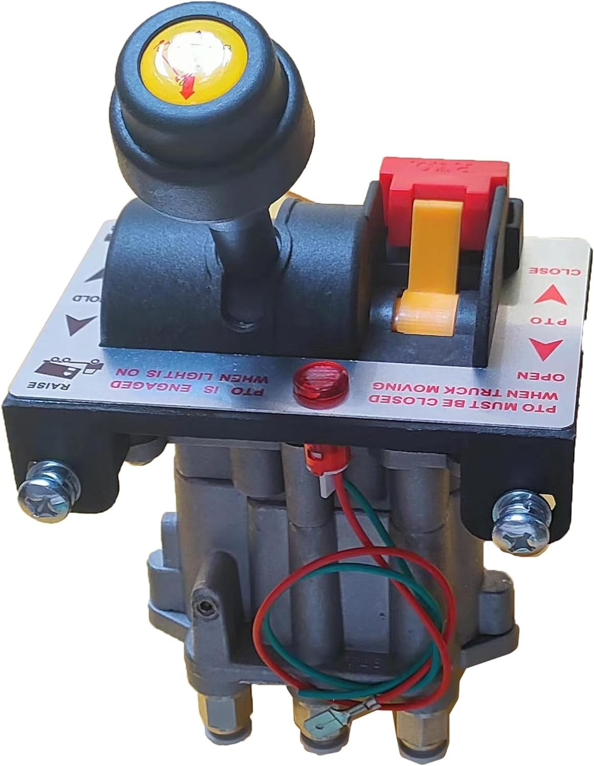 Wryxia PTO Control Valve Set for Dump Pump, PTO Switch Dual Valve Air Kit With Kickout, Pneumatic Control for Dump Truck Tipper (Valve)