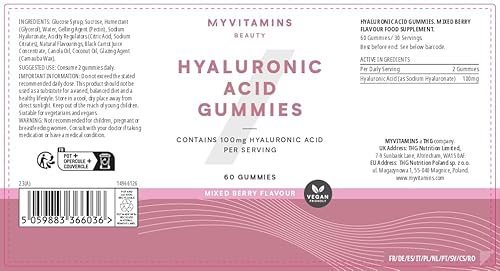 Hyaluronic Acid Gummies - 60gummies - Mixed Berries - Image 5