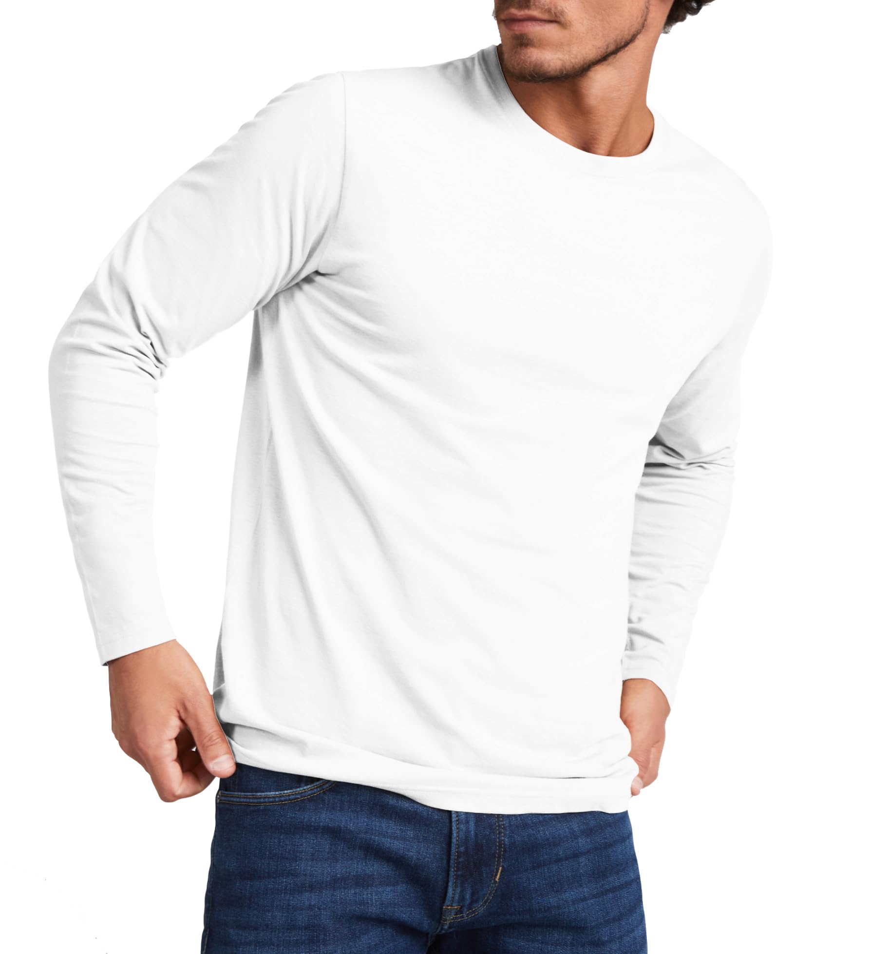 Pack 5 | Camiseta Manga Larga Hombre | Algodón Premium