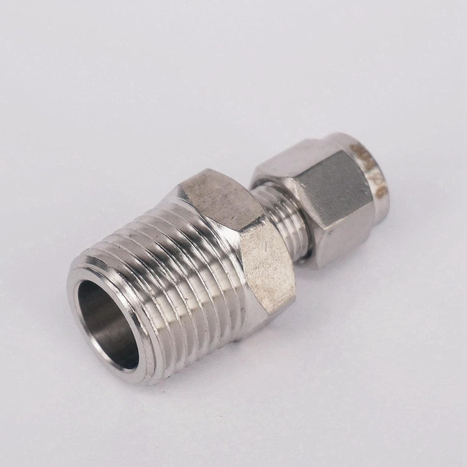 1/2" NPT Male -Fit Tube OD 6mm 304 Stainless Steel Sleeve Ferr