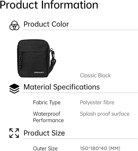 Miniatura 7 de AOCHUAN B20 - Bolsa de almacenamiento para cámara, lente, estabilizador de cardán de 3 ejes y accesorios para cámara, con inserto de compartimento,