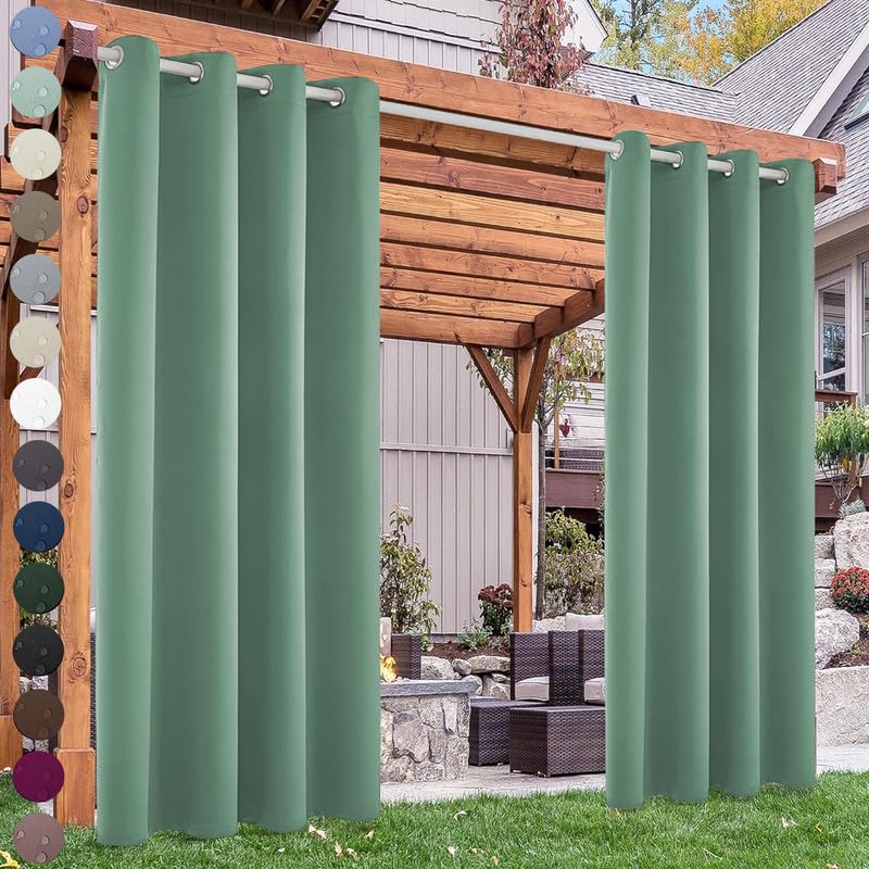 Outdoor Vorhang Wetterfest Sonnenschutz Mit Ösen,  Produktbild-Vorschau 4
