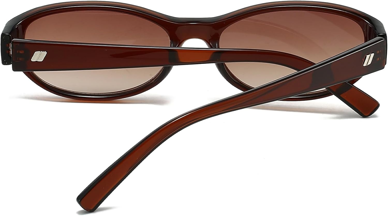 Retro Oval Sunglasses for Women Trendy Cute Womens Small Oval Sunglasses 90s Narrow Cat Eye Shades - Image 5