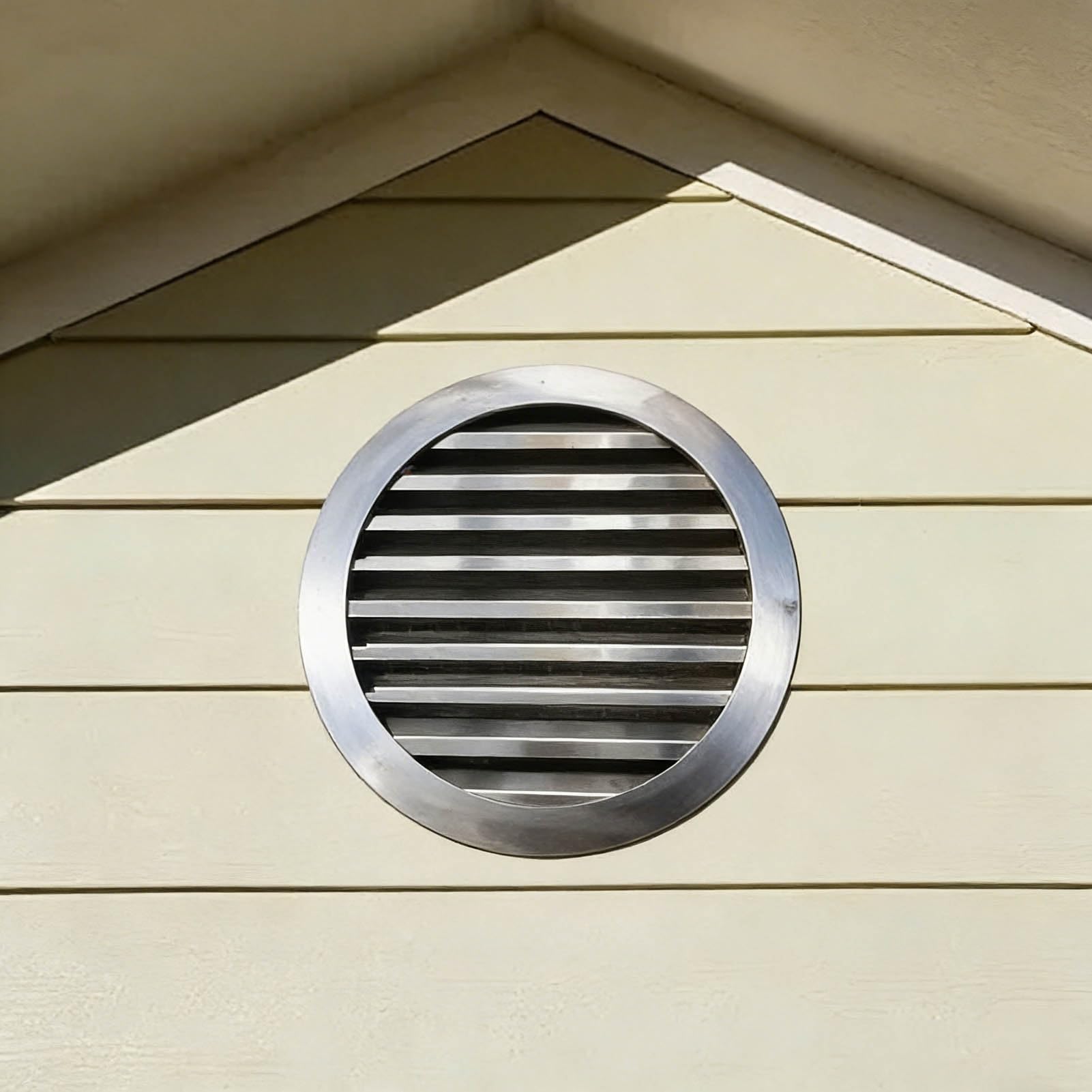 Grille d'aération murale en inox pour protéger le grenier et l'abri de jardin de l'humidité