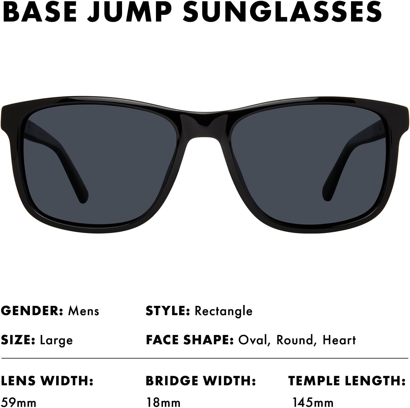 Prive Revaux Base Jump Sunglasses – Handcrafted, Scratch & Impact Resistant Lenses with 100% UV Protection – For Men