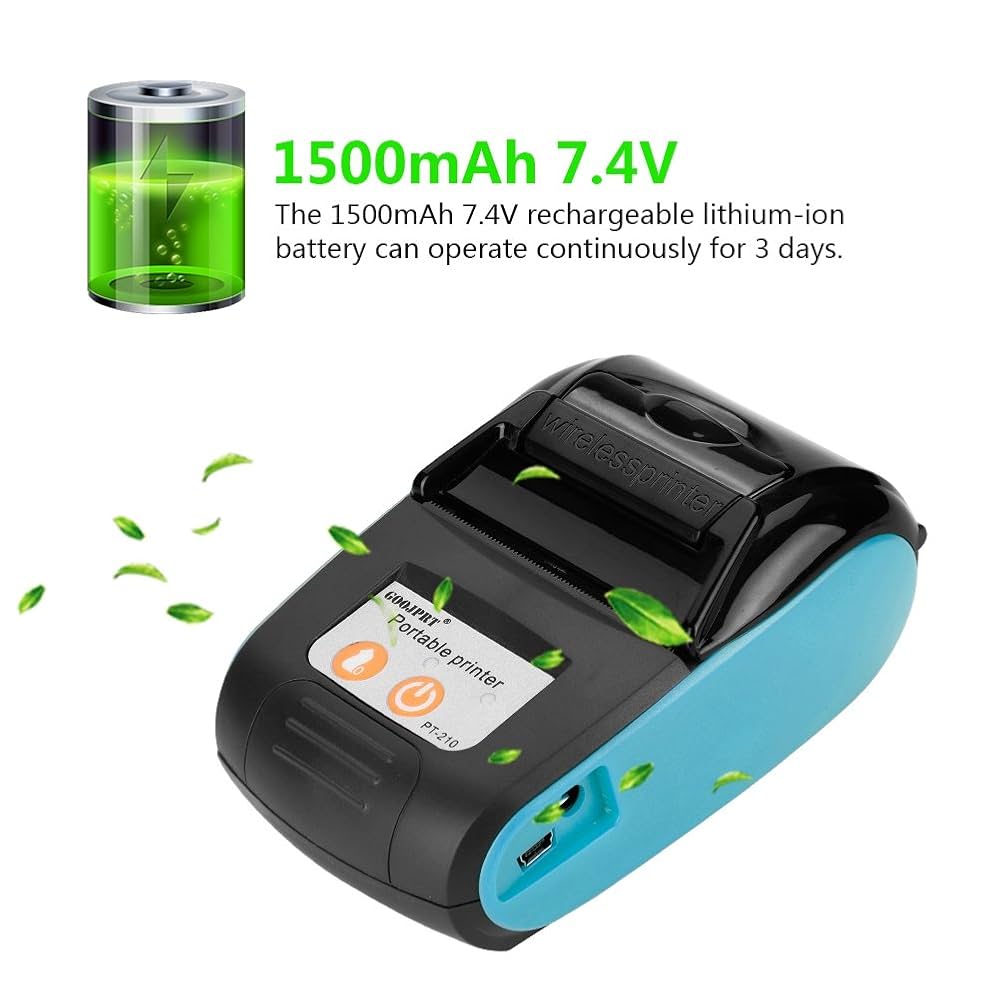 値下げ‼️ワイヤレス ポータブル レシート プリンタBluetooth Amazon.co.jp: レシートプリンター、58 mmワイヤレスポータブル