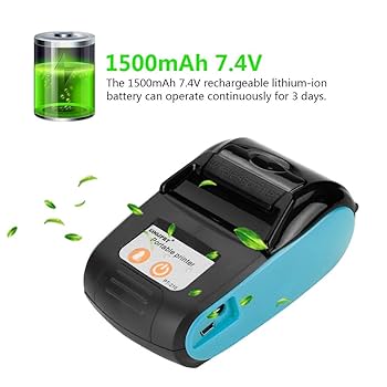 ブルートゥースワイヤレスモバイルサマールレシート新品 Amazon.co.jp: Bluetooth サーマル プリンター 感熱 サーマル