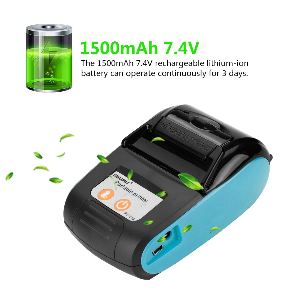 Amazon.co.jp: レシートプリンター、58 mmワイヤレスポータブル