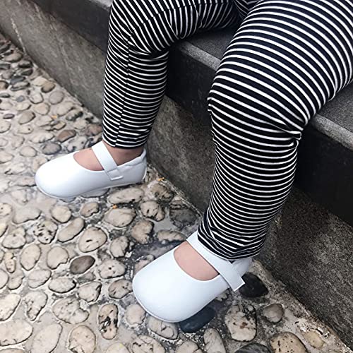 Felix & Flora White Baby Shoes Girl 6-12 Months - Infant Baby Walking Shoes Moccasinss Rubber Sole Crib Shoes(White,9-12 Months) #TOP6