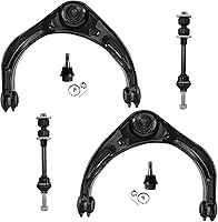 Vista 342 de Detroit Axle - Kit de suspensión delantera RWD para Chrysler 300 Dodge Challenger Charger Magnum, brazos de control superior con barras