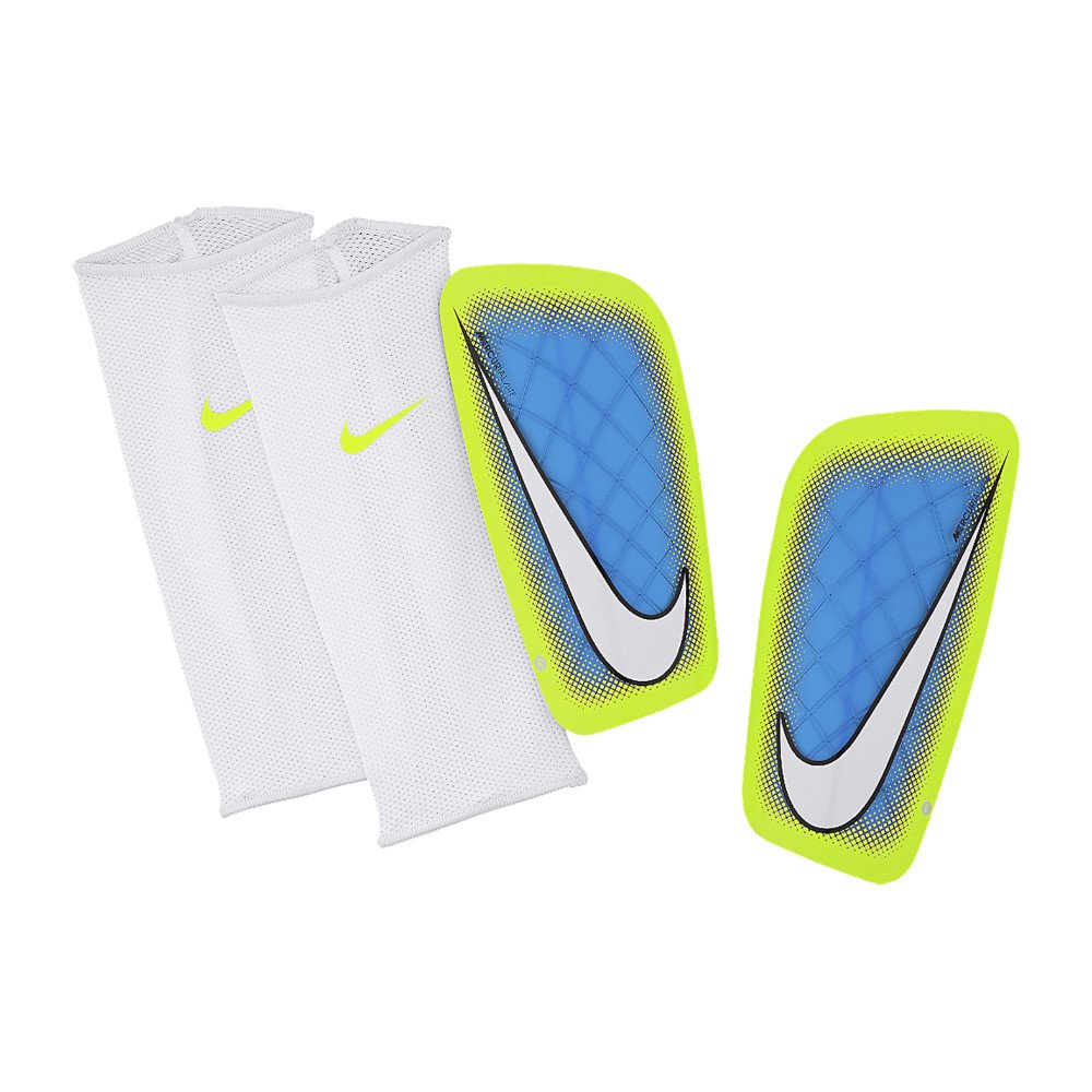 Buy Nike Mercurial Lite Soccer Shin Guards (Blue Lagoon, Volt) Sz. Small Online at Low Prices in