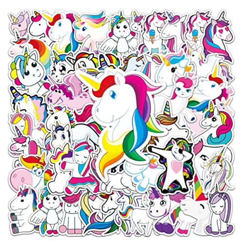 ユニコーン ステッカーセット 防水シール スーツケース 子供 手帳 車 オートバイ 自転車用 バイク ヘルメットなど適用