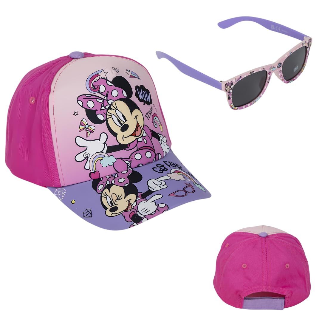 CERDÁ LIFE'S LITTLE MOMENTS Set Gorra y Gafas de Sol de Minnie Mouse, Multicolor, Estándar Unisex niños