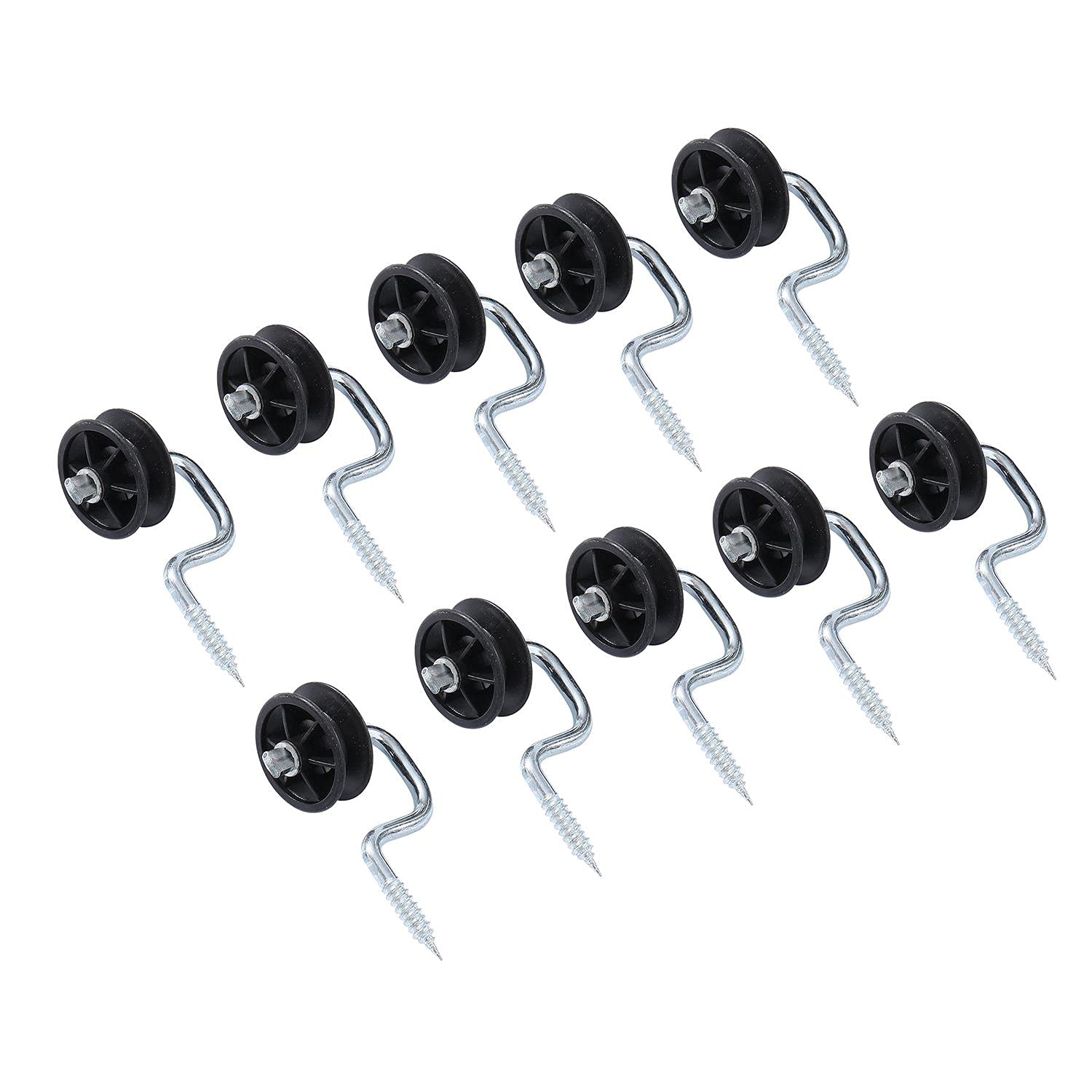Katsu Electric Fence Corner Post Insulators 10X Pack, Multipurpose Screw-In Insulator For Wooden Corner Posts, Compatible With Polyrope, Polywire, And 5056156041799