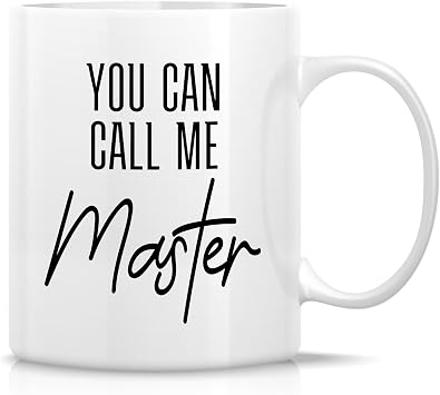 Retreez Funny Masters Degree Mug, You Can Call Me Master, Graduation Gift