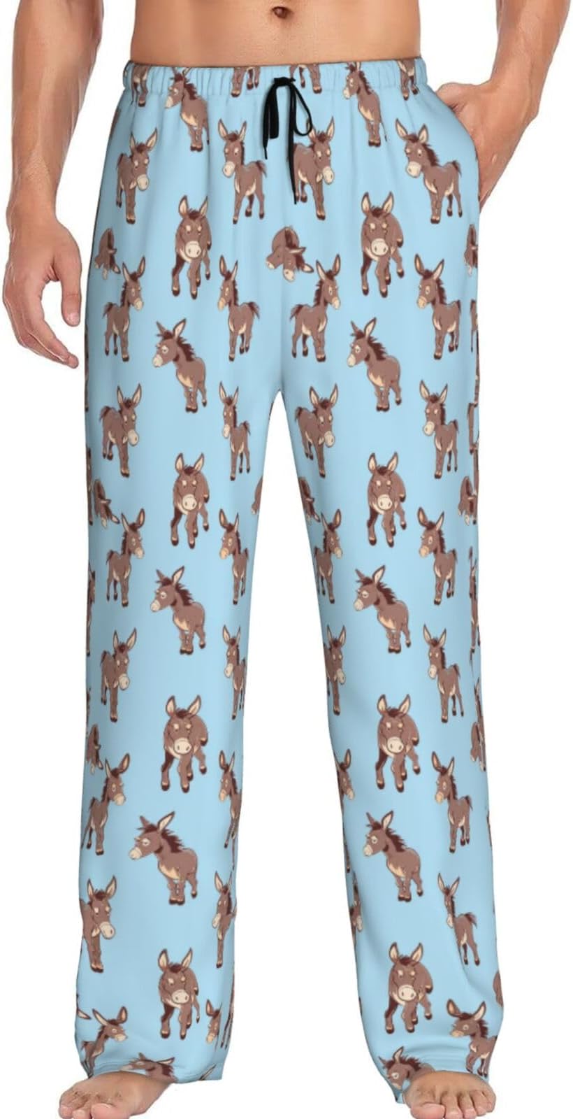 Men's Pajama Pants Pjs Bottoms With Pockets Sleep Lounge Pants For Men