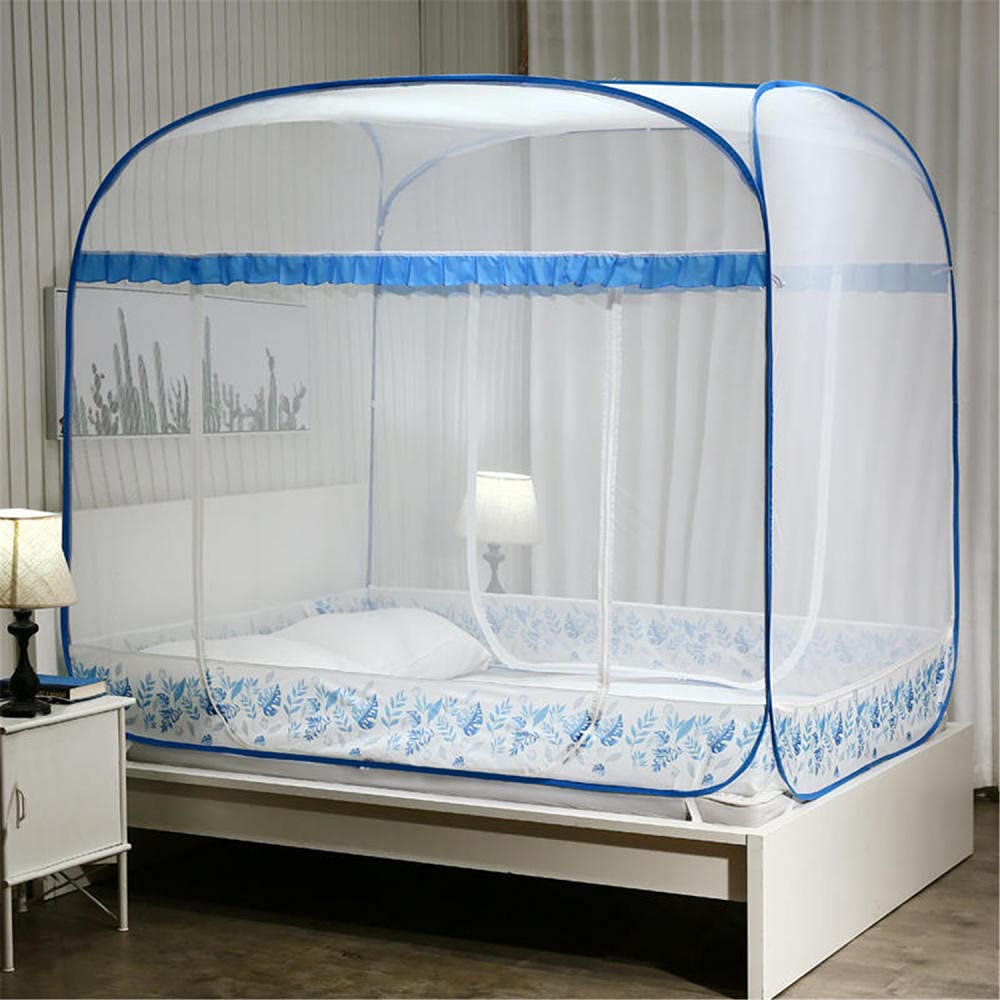 GJMSSMY Pop up Mosquito Nets, Portable Foldable Mosquito Mesh Net, Mosquito Net for Bed, Bed Net Tent Ideal for Home Or Holidays, Fine mesh Mosquito Net for Bed-A_200*220cm