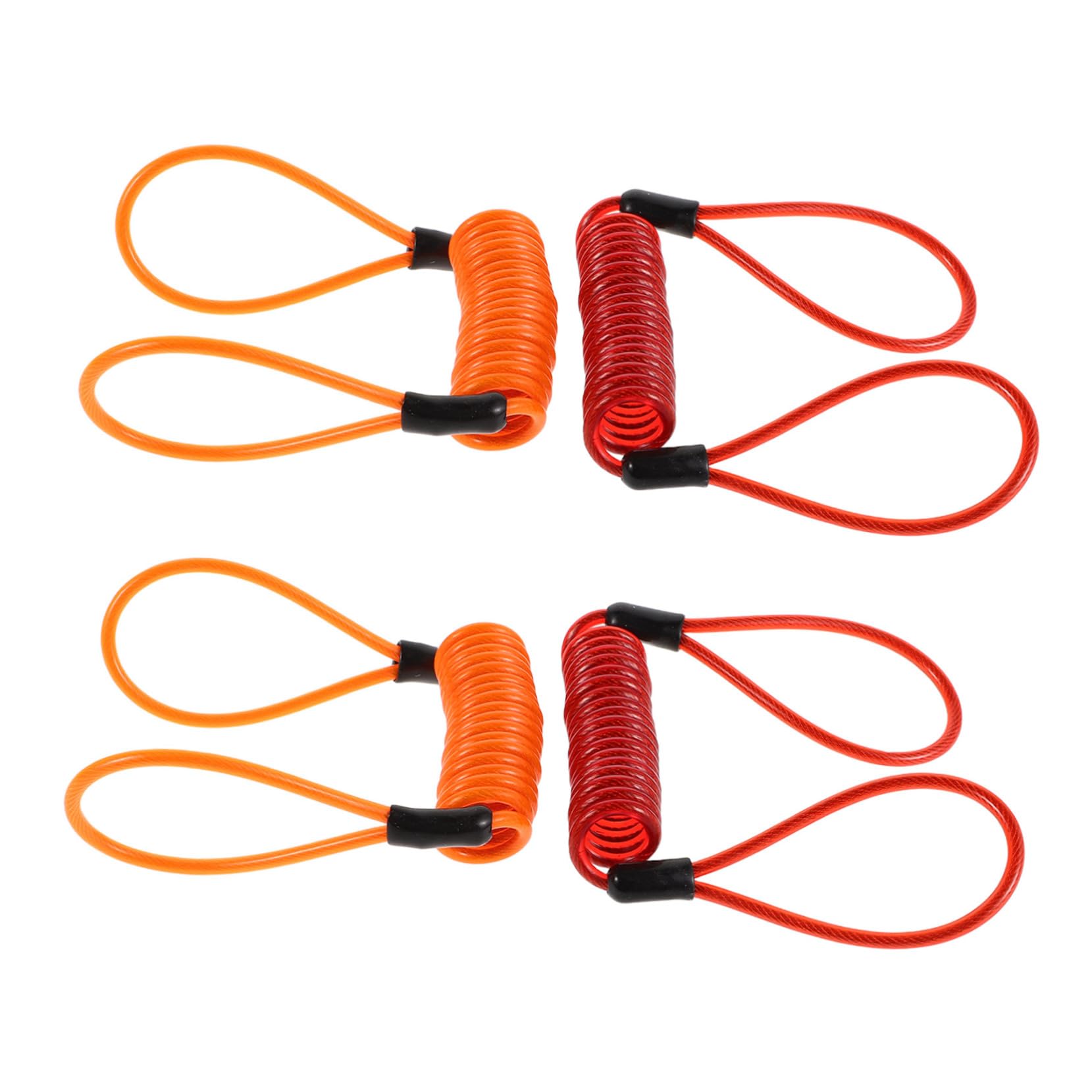 BESTonZON 4pcs Disc Lock Reminder Cable Durable Security Wire for Motorcycle Scooter and Bicycle Enhanced Theft Protection with Reminder Function and Colors