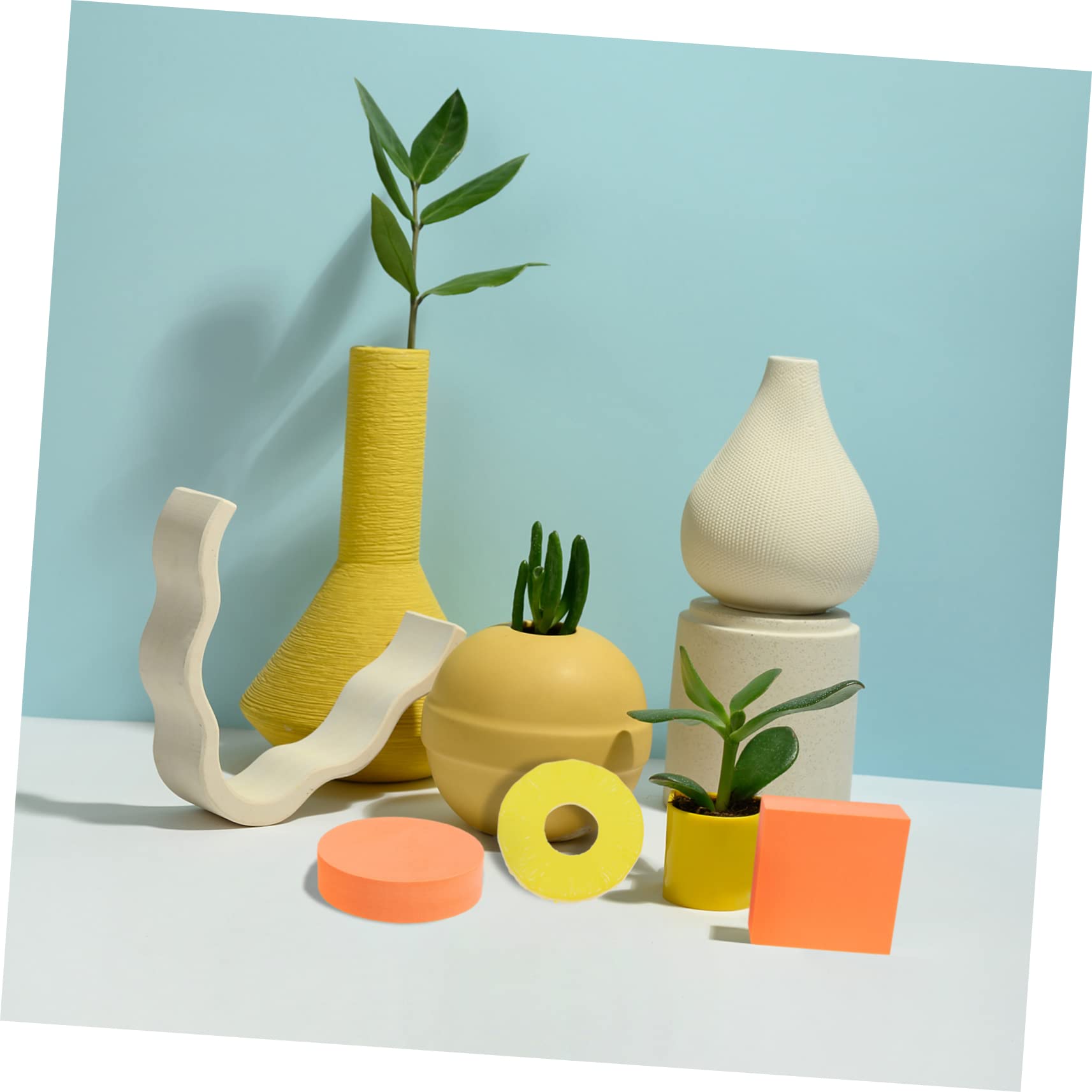 GARVALON 24piezas Rodajas De Piña Artificiales De Plástico Decoración De Frutas Falsas para Fotografía Accesorios De Fiesta y Hogar