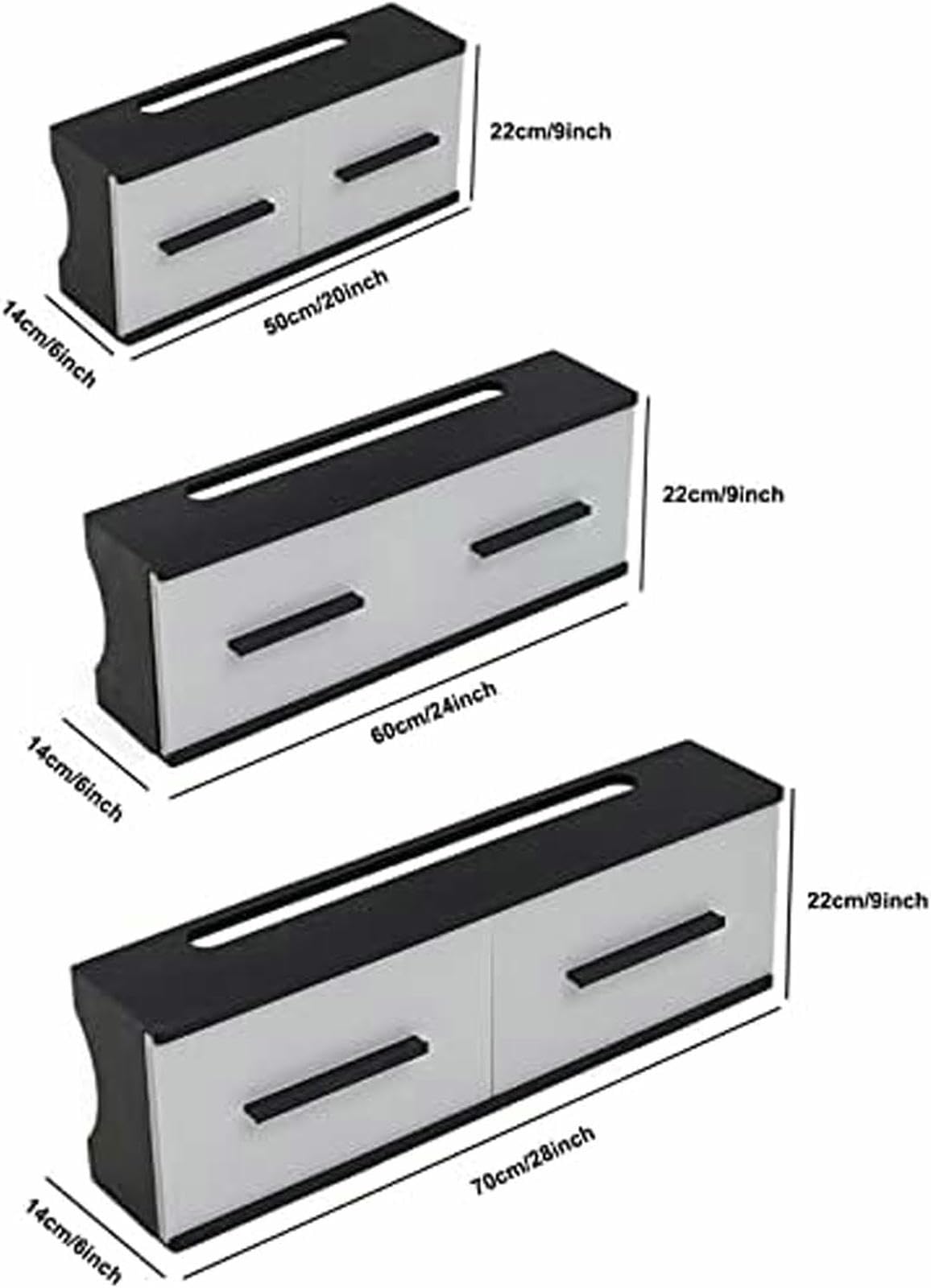 Étagère murale flottante pour routeur WiFi, modem, mini projecteur, boîtier TV et haut-parleur – Organiseur de rangement pour la maison et le bureau