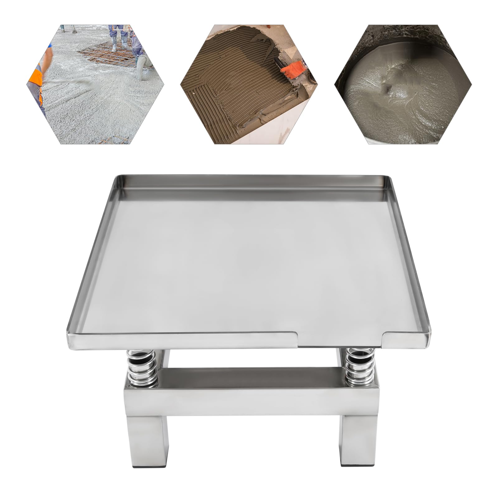 Beton Rütteltisch Vibrationsplattform Rütteltisch Kompakte Vibrationsplatte für Betonprüfungen 50W Motor 3000-3600 U/min ideal für Baustellen und Laboranwendungen