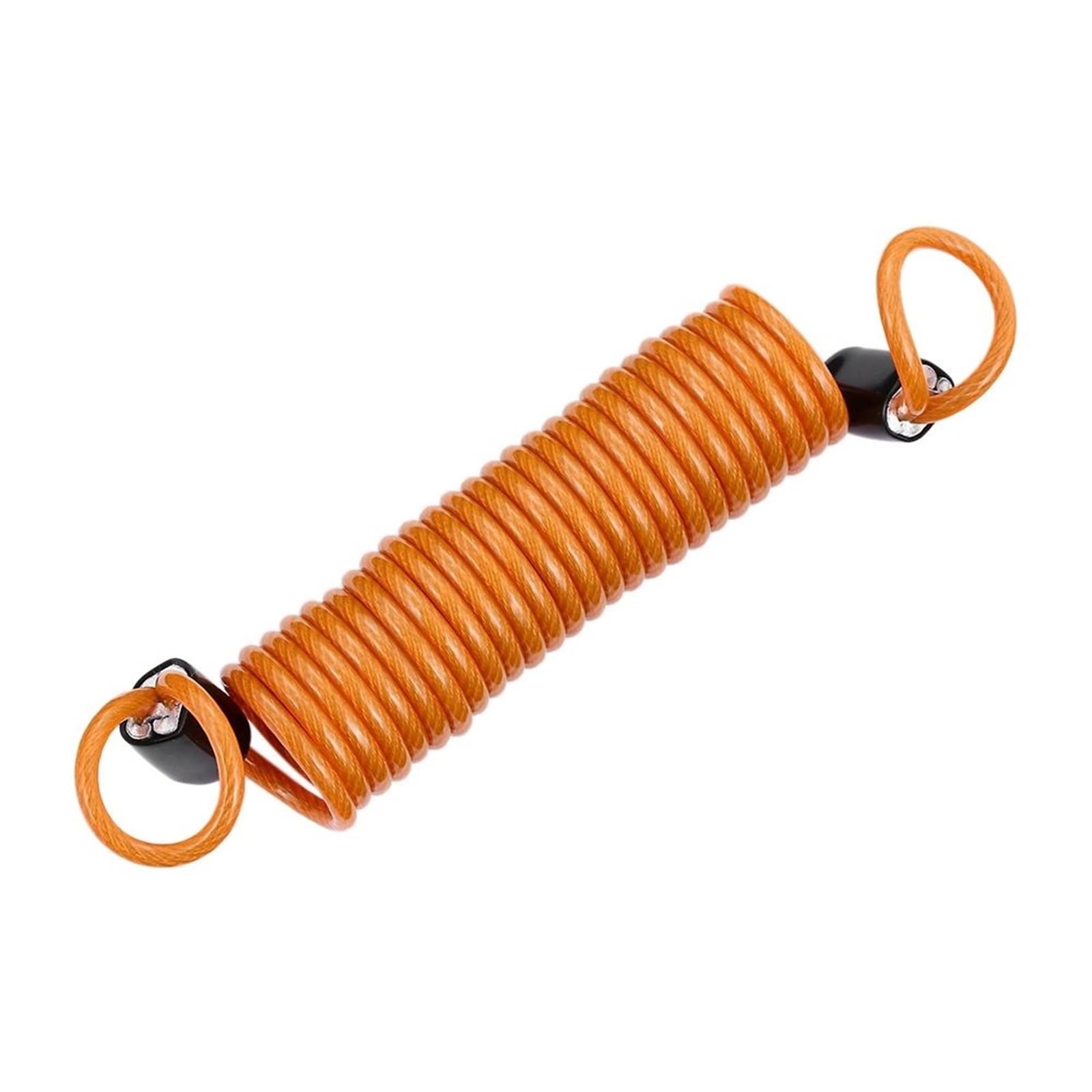 Motorcycle Handlebar Lock Universal 150cm Motorcycle Scooter Anti Thief Security Alarm Disc Lock Spring Reminder Cable Motorbike Lock Security(Orange)