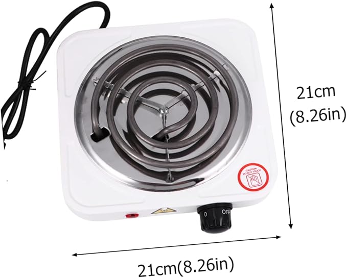 Estufa Eléctrica Portátil de 1 Puesto 1000W para Cocina Rápida miniatura 3