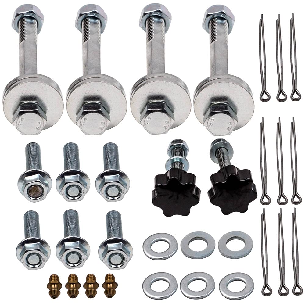 maXpeedingrods Kit de elevaci? de suspensi? delantera trasera para Navara D40 con grillete lubricable