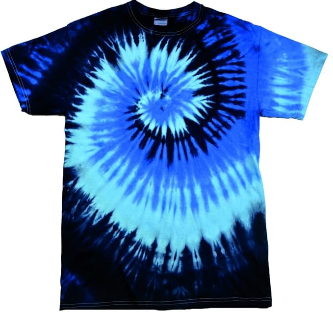 Colortone Rainbow tie-dye shirt Blue 