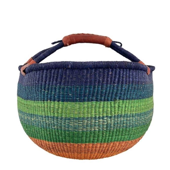 Bolga Korb Afrika - XXL - Das Original aus Ghana - Bunt - Fair Trade - Rund...