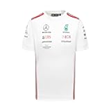Mercedes AMG Petronas Formula One Team - Official Formula 1 Merchandise Collection - 2023 Team T-Shirt - White - Men - Size: M